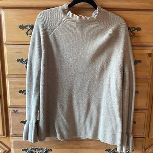 Banana Republic Scalloped neck and sleeve sweater.